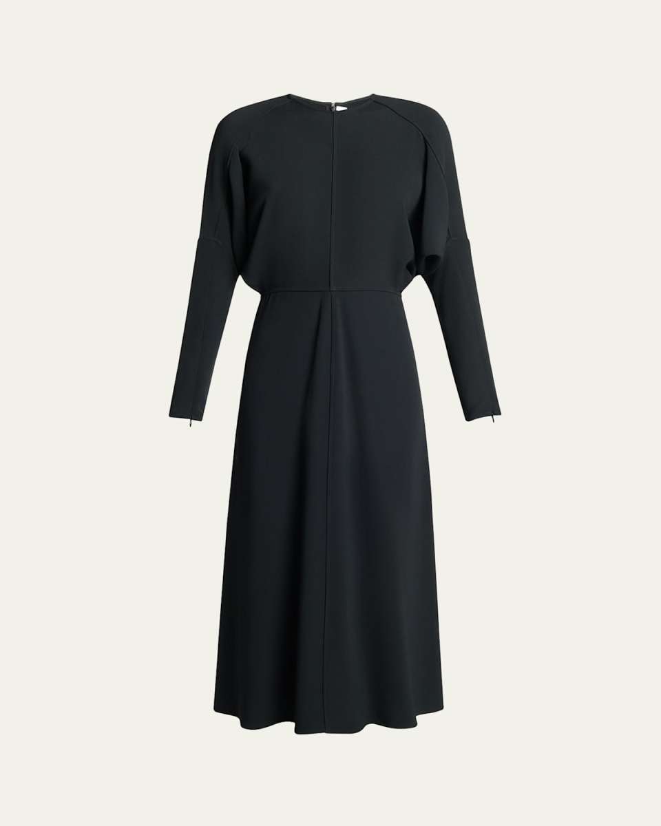 Dolman Sleeve Midi Dress